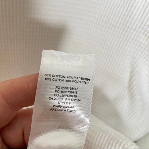 BABATON x ARITZIA Porter Thermal Waffle Turtleneck Top White {3D39} - Picture 6 of 6